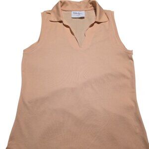 Walter Hagen Women's Clubhouse Scallop Sleeveless Polo